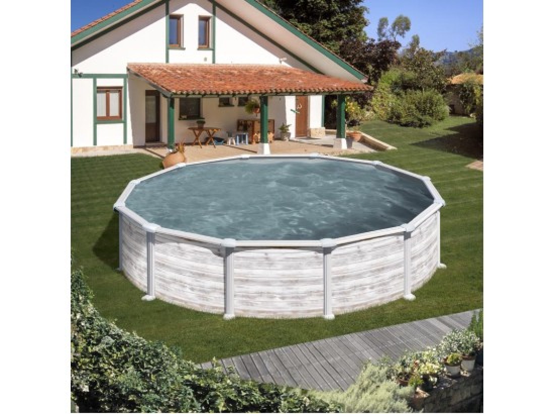 υπεργεια πισινα απο χαλυβα στρογγυλη βαρκιζα βαρη αναβυσσος τιμη τιμες προσφορα