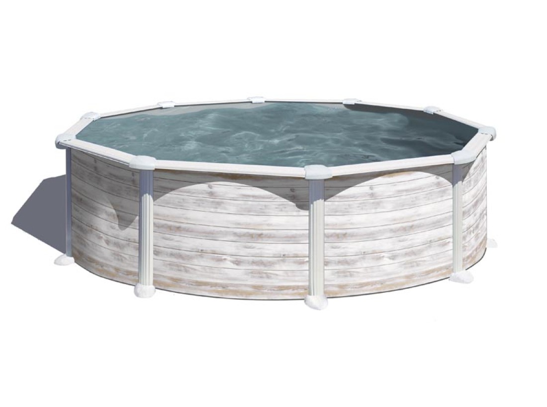 ΥΠΕΡΓΕΙΑ ΠΙΣΙΝΑ ΑΠΟ ΧΑΛΥΒΑ GROENLANDIA ΣΤΡΟΓΓΥΛΗ ΜΕ ΔΙΑΜΕΤΡΟ 4,60μ.