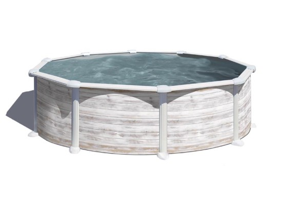 ΥΠΕΡΓΕΙΑ ΠΙΣΙΝΑ ΑΠΟ ΧΑΛΥΒΑ GROENLANDIA ΣΤΡΟΓΓΥΛΗ ΜΕ ΔΙΑΜΕΤΡΟ 3,50μ.