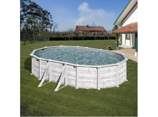 ΥΠΕΡΓΕΙΑ ΠΙΣΙΝΑ ΑΠΟ ΧΑΛΥΒΑ GROENLANDIA ΟΒΑΛ 6,10Χ3,75μ.