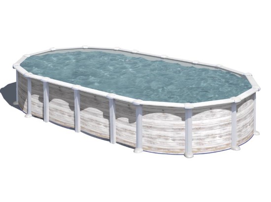 ΥΠΕΡΓΕΙΑ ΠΙΣΙΝΑ ΑΠΟ ΧΑΛΥΒΑ ISLANDIA ΟΒΑΛ 7,30Χ3,75μ.