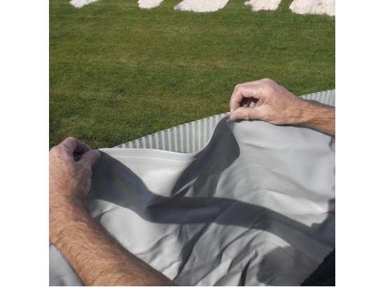 ΥΠΕΡΓΕΙΑ ΠΙΣΙΝΑ ΑΠΟ ΧΑΛΥΒΑ ISLANDIA ΟΒΑΛ 7,30Χ3,75μ.