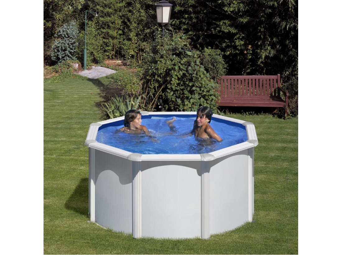 ΥΠΕΡΓΕΙΑ ΠΙΣΙΝΑ ΑΠΟ ΧΑΛΥΒΑ FIDJI ΣΤΡΟΓΓΥΛΗ ΜΕ ΔΙΑΜΕΤΡΟ 2,40μ