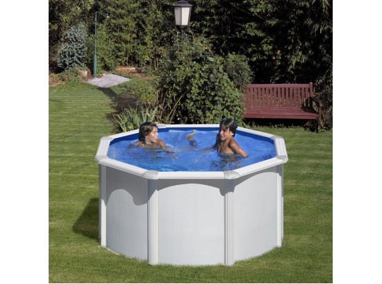 ΥΠΕΡΓΕΙΑ ΠΙΣΙΝΑ ΑΠΟ ΧΑΛΥΒΑ FIDJI ΣΤΡΟΓΓΥΛΗ ΜΕ ΔΙΑΜΕΤΡΟ 2,40μ