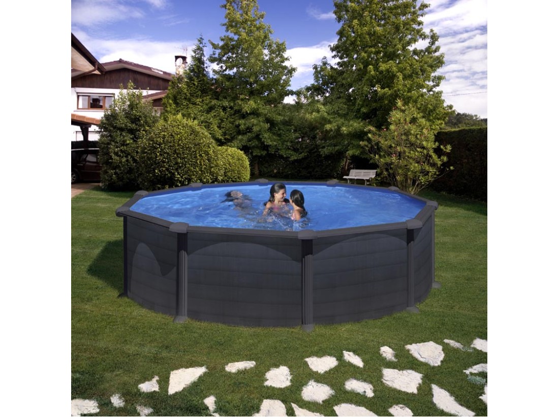 ΥΠΕΡΓΕΙΑ ΠΙΣΙΝΑ ΑΠΟ ΧΑΛΥΒΑ GRANADA ΣΤΡΟΓΓΥΛΗ ΜΕ ΔΙΑΜΕΤΡΟ 4,60μ.