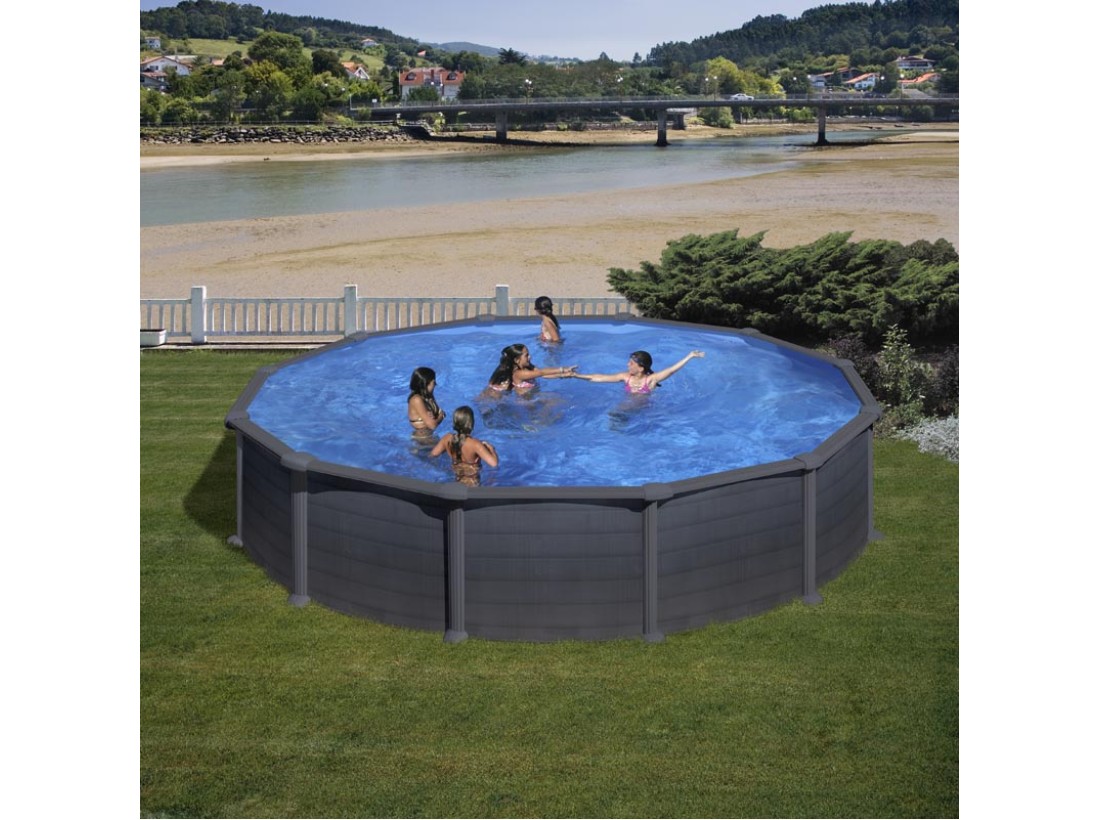 ΥΠΕΡΓΕΙΑ ΠΙΣΙΝΑ ΑΠΟ ΧΑΛΥΒΑ GRANADA ΣΤΡΟΓΓΥΛΗ ΜΕ ΔΙΑΜΕΤΡΟ 5,50μ.