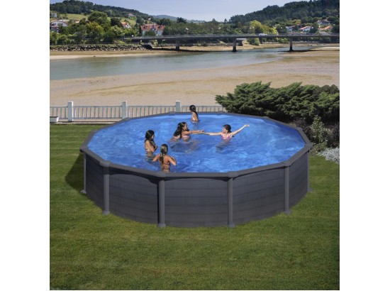 ΥΠΕΡΓΕΙΑ ΠΙΣΙΝΑ ΑΠΟ ΧΑΛΥΒΑ GRANADA ΣΤΡΟΓΓΥΛΗ ΜΕ ΔΙΑΜΕΤΡΟ 5,50μ.