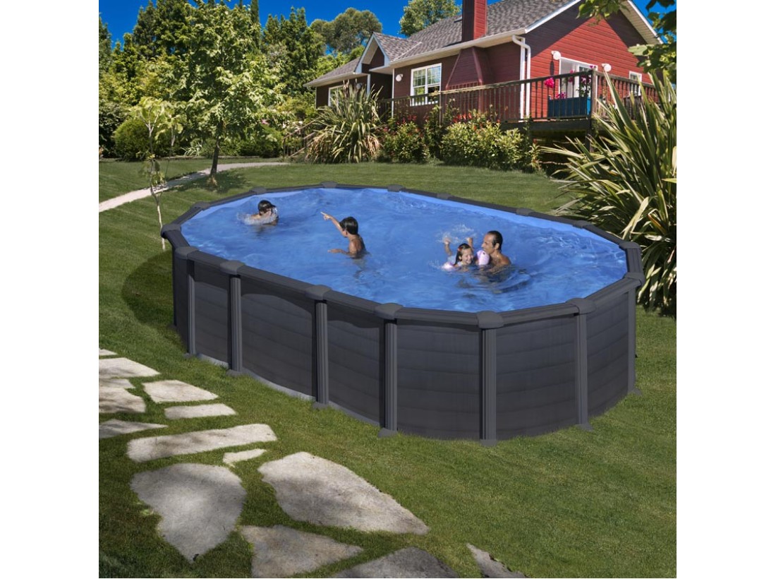 ΥΠΕΡΓΕΙΑ ΠΙΣΙΝΑ ΑΠΟ ΧΑΛΥΒΑ CAPRI ΟΒΑΛ 6,10Χ3,75μ.