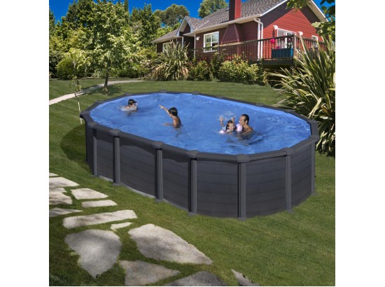 ΥΠΕΡΓΕΙΑ ΠΙΣΙΝΑ ΑΠΟ ΧΑΛΥΒΑ CAPRI ΟΒΑΛ 6,10Χ3,75μ.