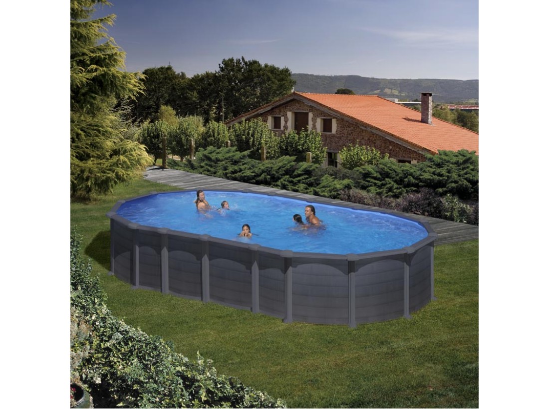 ΥΠΕΡΓΕΙΑ ΠΙΣΙΝΑ ΑΠΟ ΧΑΛΥΒΑ CAPRI ΟΒΑΛ 7,30Χ3,75μ.