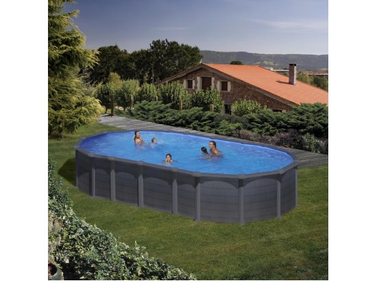 ΥΠΕΡΓΕΙΑ ΠΙΣΙΝΑ ΑΠΟ ΧΑΛΥΒΑ CAPRI ΟΒΑΛ 7,30Χ3,75μ.