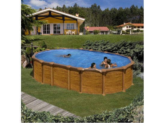 ΥΠΕΡΓΕΙΑ ΠΙΣΙΝΑ ΑΠΟ ΧΑΛΥΒΑ AMAZONIA ΟΒΑΛ 6,10Χ3,75μ.