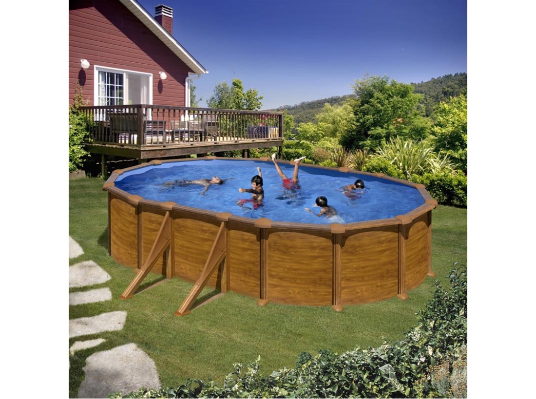 ΥΠΕΡΓΕΙΑ ΠΙΣΙΝΑ ΑΠΟ ΧΑΛΥΒΑ MAURITIUS ΟΒΑΛ 6,10Χ3,75μ.