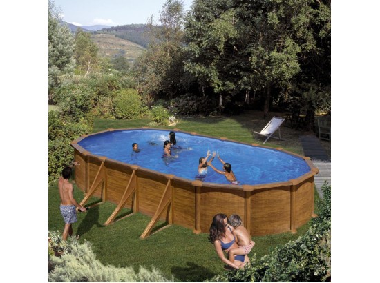 ΥΠΕΡΓΕΙΑ ΠΙΣΙΝΑ ΑΠΟ ΧΑΛΥΒΑ MAURITIUS ΟΒΑΛ 7,30Χ3,75μ.